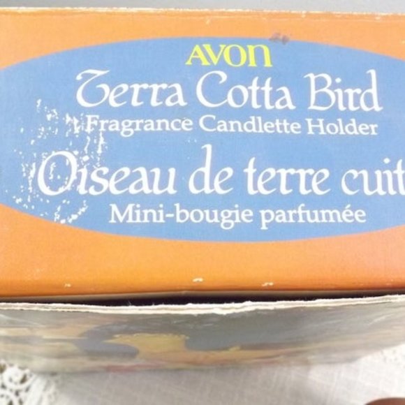 Vintage Avon Terracotta Bird NOS Candlette Holder - Picture 7 of 9